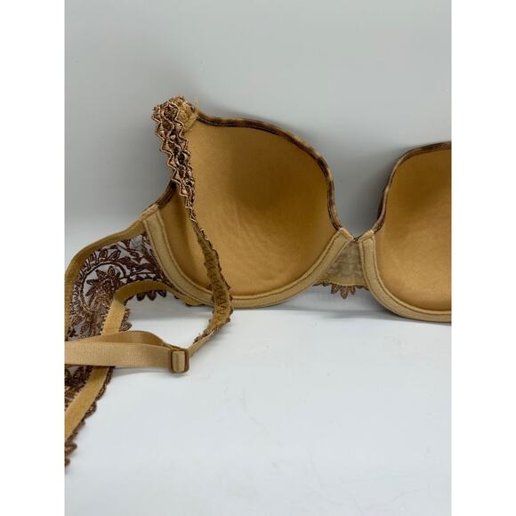 Chantelle Designer Bra Size 34 B Animal Print Tan - Picture 5 of 7